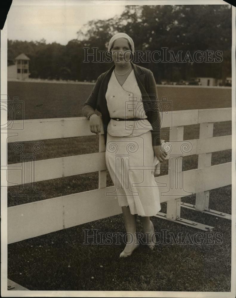 1931 Press Photo of Miss Wilhelmine Kirby-Westchester County Horse Show - Historic Images