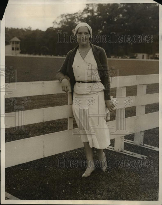 1931 Press Photo of Miss Wilhelmine Kirby-Westchester County Horse Show - Historic Images