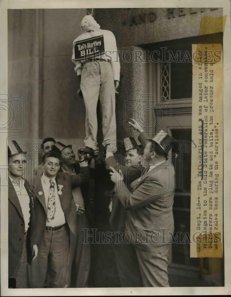 1947 Press Photo Taft Harley Act - nee00641 - Historic Images