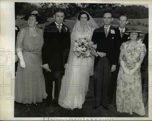 1938 Press Photo Justice Owen Roberts, Wife, Elizabeth Roberts, Charles Hamilton - Historic Images