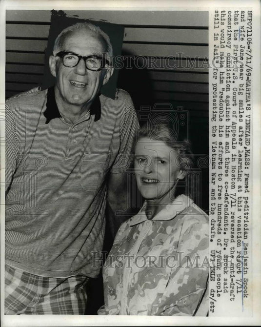 1969 Press Photo Benjamin Spock - nee00653 - Historic Images