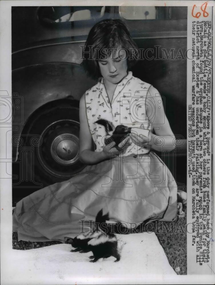 1957 Press Photo Marcheta McCain - Historic Images