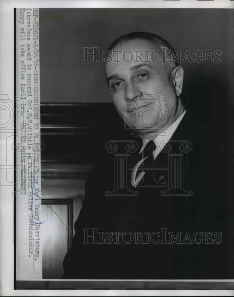 1955 Press Photo Major Earl Henry Harrisburg - nee00694 - Historic Images