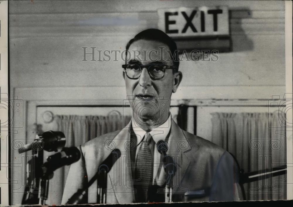 1956 Press Photo Senator Estes Kefauver Pulls Out of Race For Presidency - Historic Images