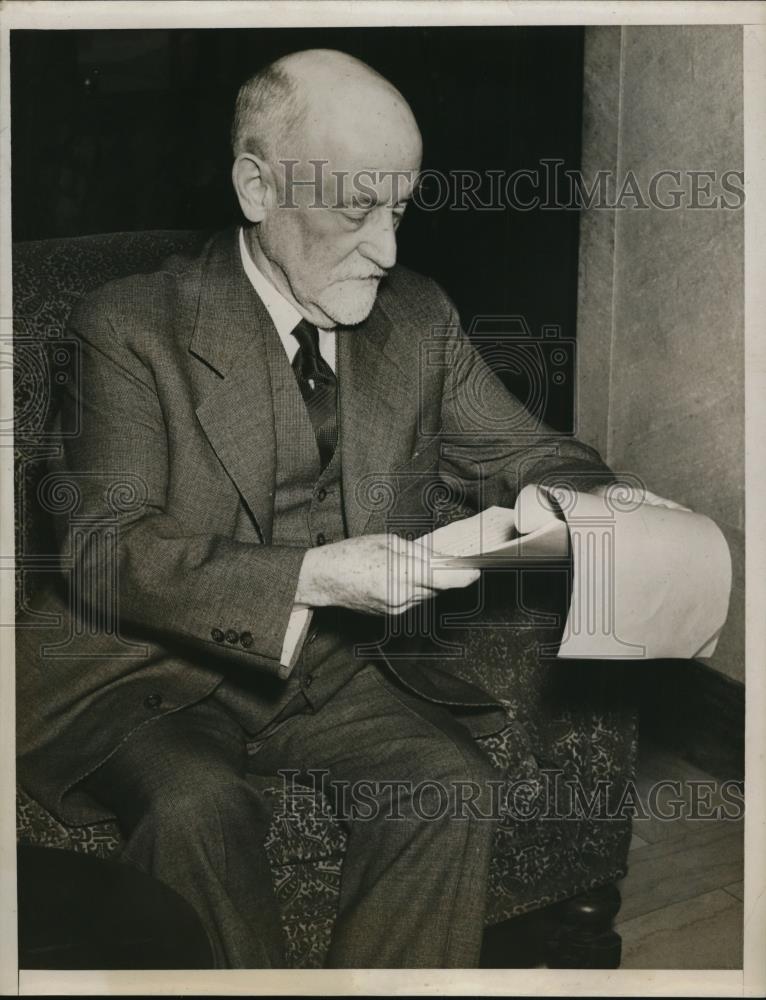 1938 Press Photo Dr James B Herrick President of the Congress of American Physic - Historic Images