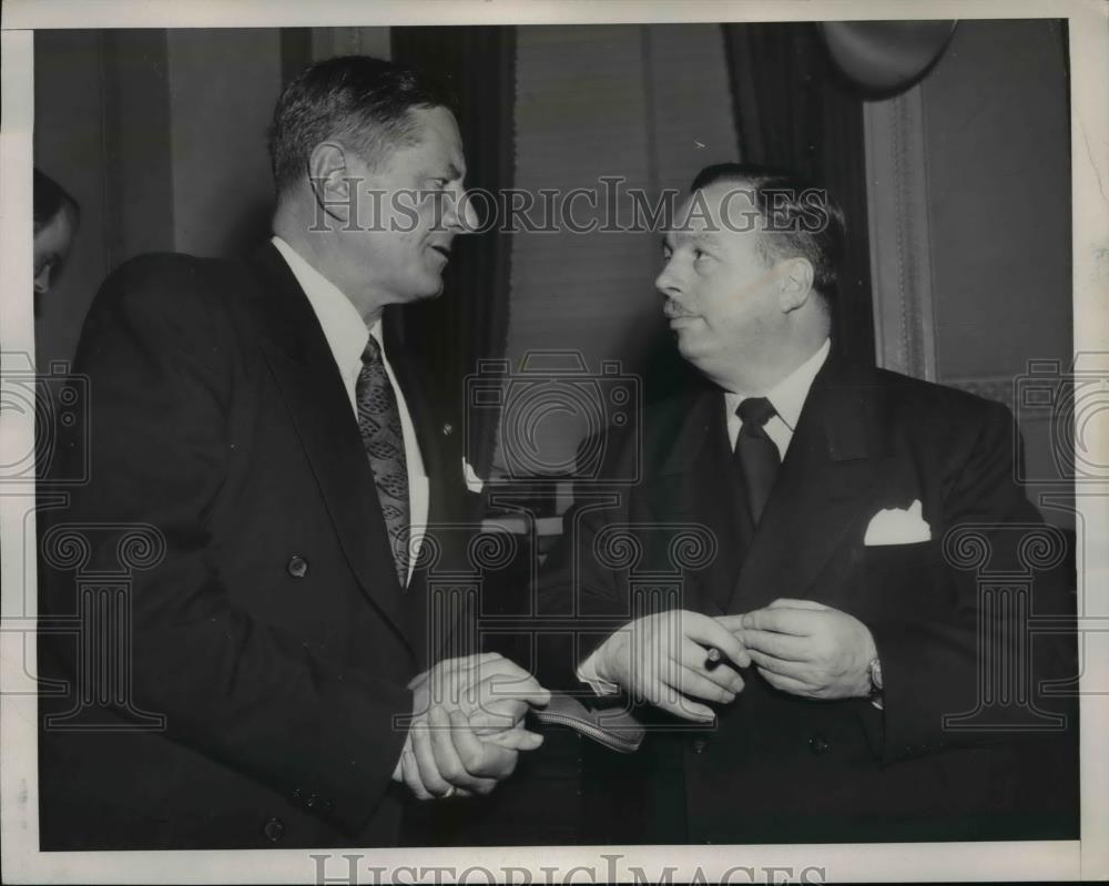 1951 Press Photo of Michael Disalle (R) and Burnet Maybank D-SC - Historic Images