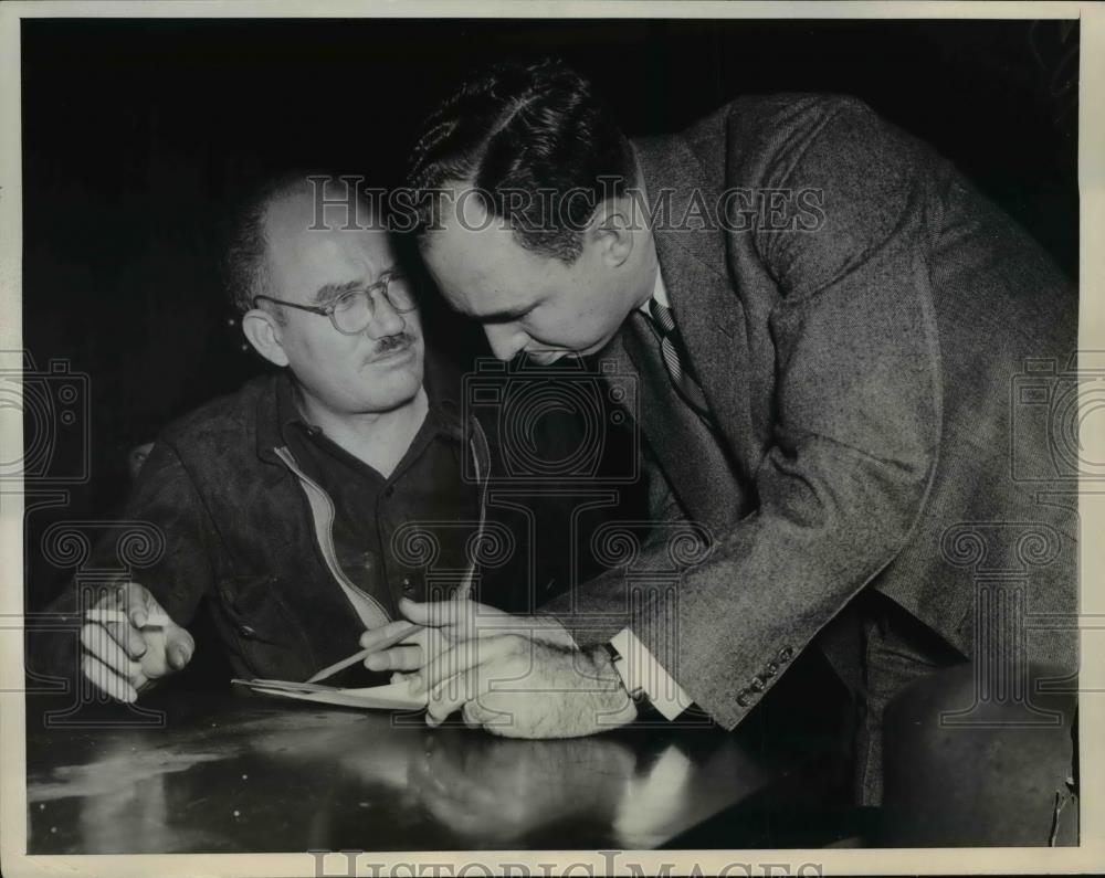 1939 Press Photo Dies Committee Counsel Rhea Whitley and William McCuiston - Historic Images