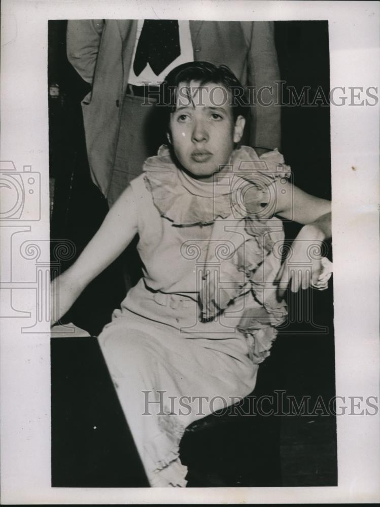 1933 Press Photo Marion King stabbed John Irving Pierce to death - Historic Images