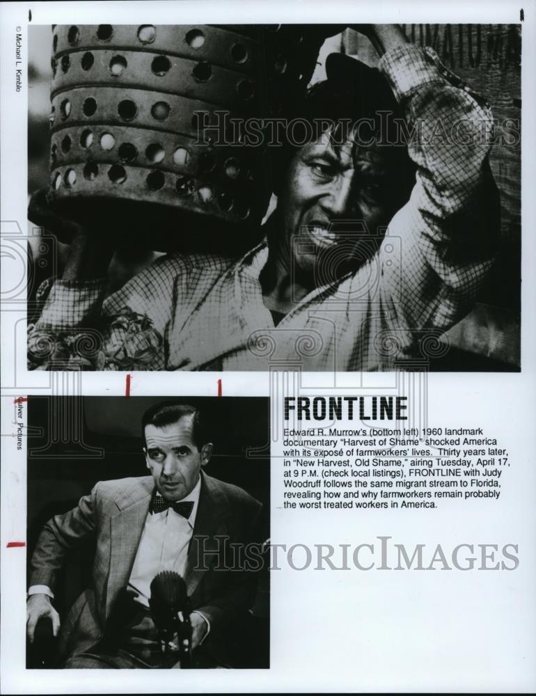 1990 Press Photo Frontline with Judy Woodruff - Historic Images