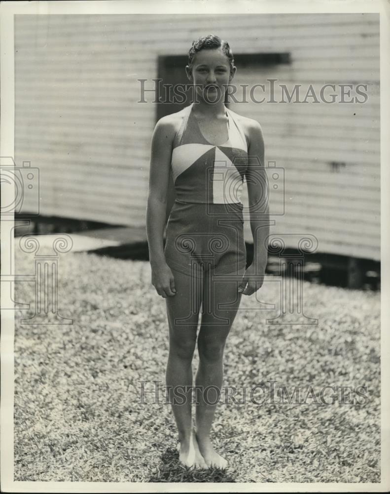 1933 Press Photo of Katherine Rawls. - Historic Images
