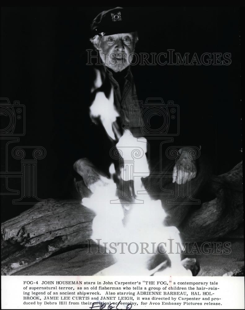 1980 Press Photo John Houseman in The Fog - Historic Images