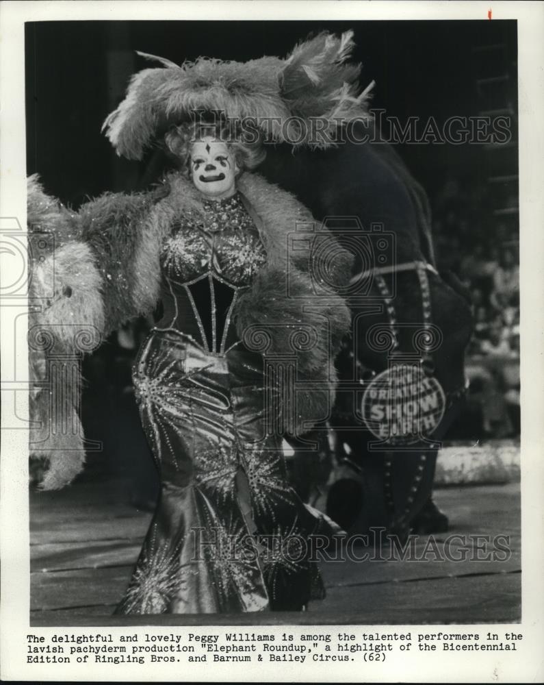 1979 Press Photo Ringling Brothers Clown Peggy Williams - Historic Images