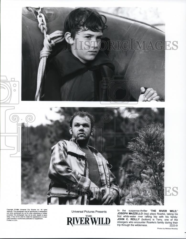 1994 Press Photo Joseph Mazello & John C Reilly in The River Wild - Historic Images
