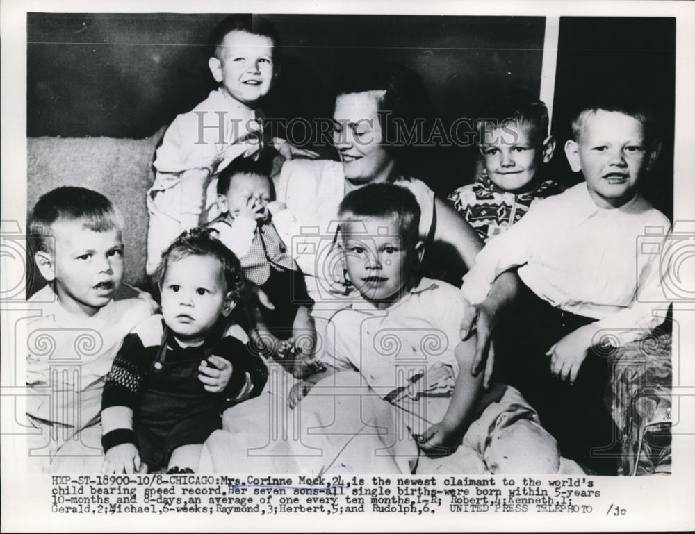 1953 Press Photo Mrs. Corinne Mock - Historic Images