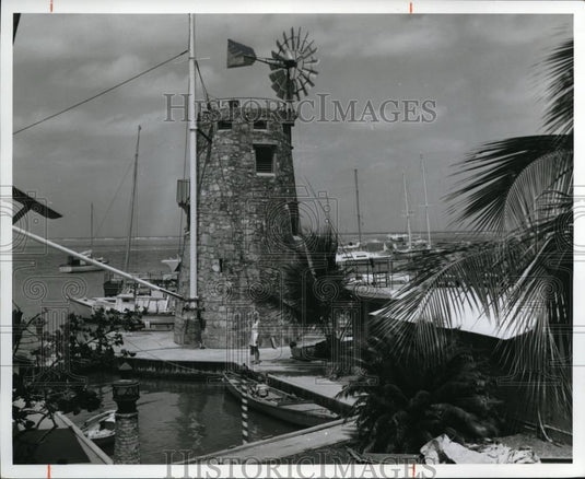 1976 Press Photo St. Croix in Christensted's old stone tower - Historic Images