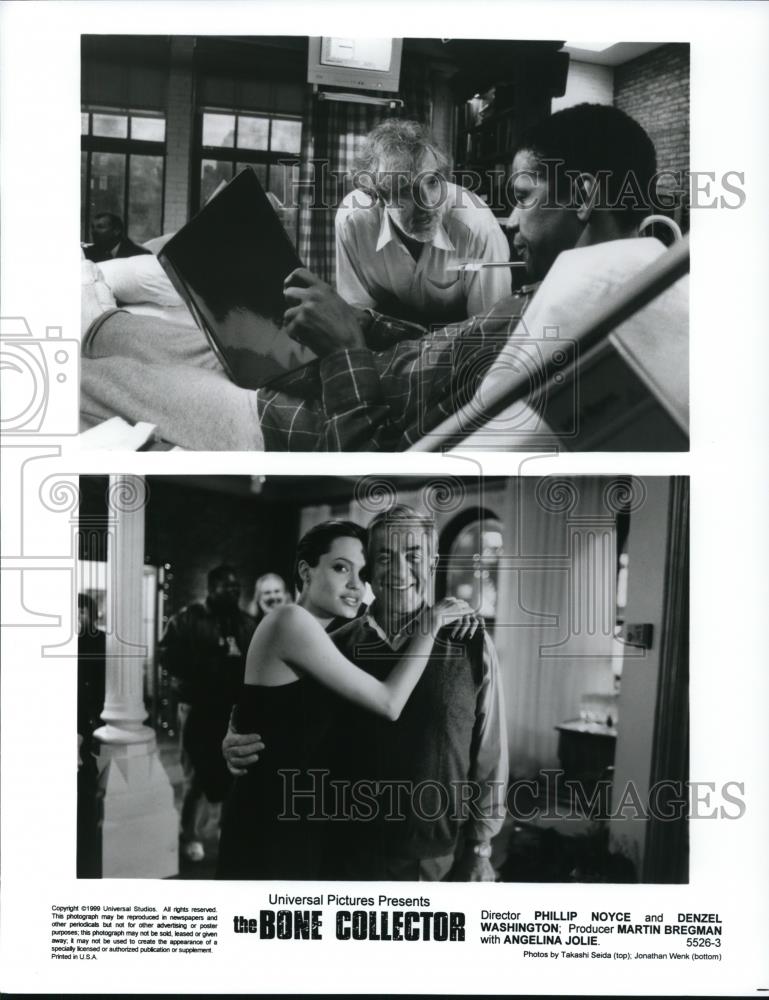 1999 Press Photo Philip Noyce Denzel Washington &quot;The Bone Collector&quot; - Historic Images