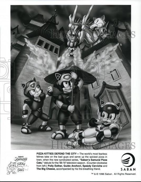 1996 Press Photo Saban's Samurai Pizza Cats - 861 - Historic Images