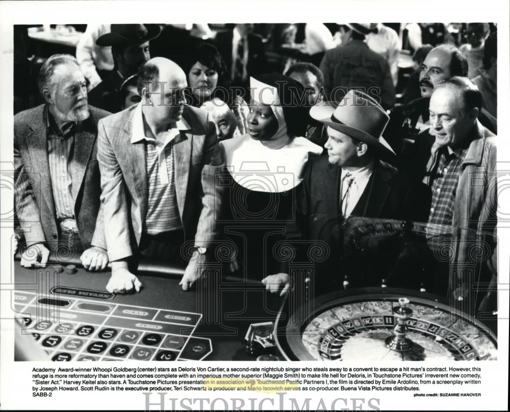 1992 Press Photo Whoopi Goldberg stars in Sister Act comedy movie - cvp42770 - Historic Images