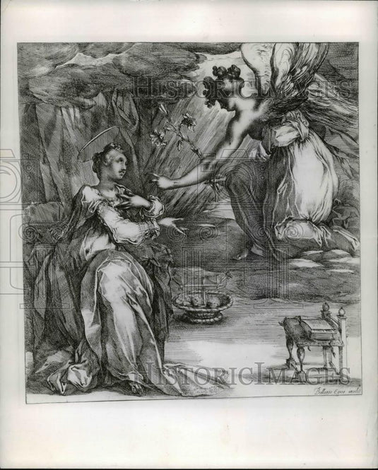 1980 Press Photo The Annunciation by Artist Jacques Bellange. - cva59766 - Historic Images