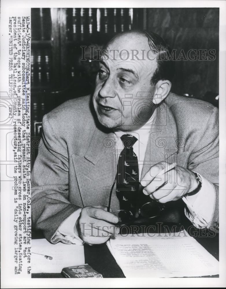 1954 Press Photo Bert M. Keating - Historic Images