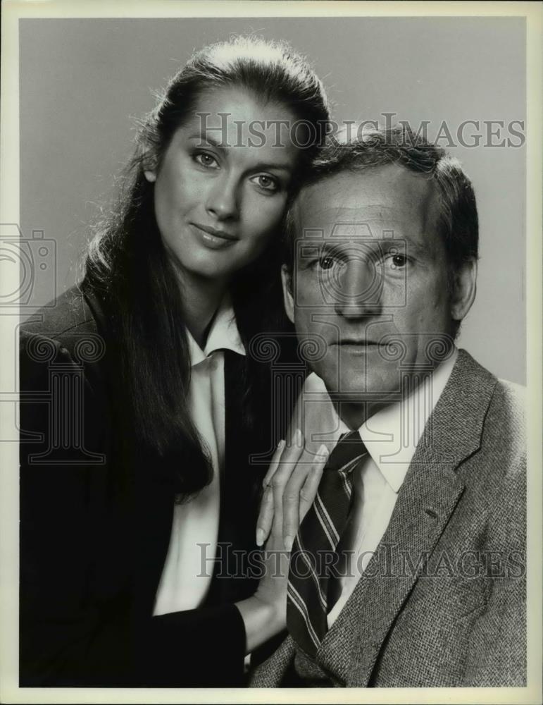 1985 Press Photo Veronica Hamel & Daniel Travanti in Hill Street Blues - Historic Images