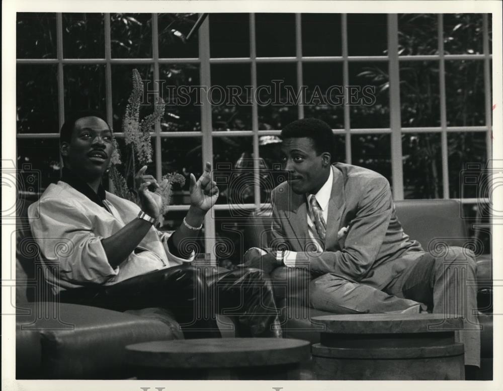 Undated Press Photo Eddie Murphy on The Arsenio Hall Show - cvp49595 - Historic Images