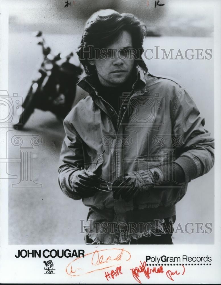 1983 Press Photo Singer John Cougar - cvp46656 - Historic Images