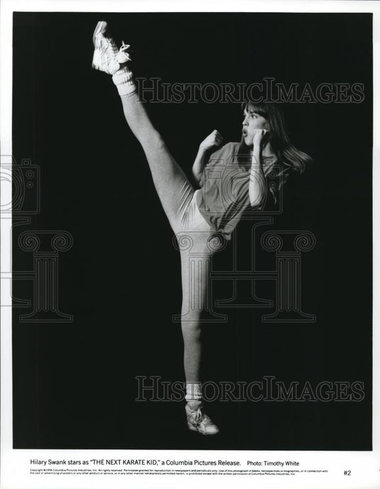 1995 Press Photo Hilary Swank stars in The Next Karate Kid - cvp52390 - Historic Images