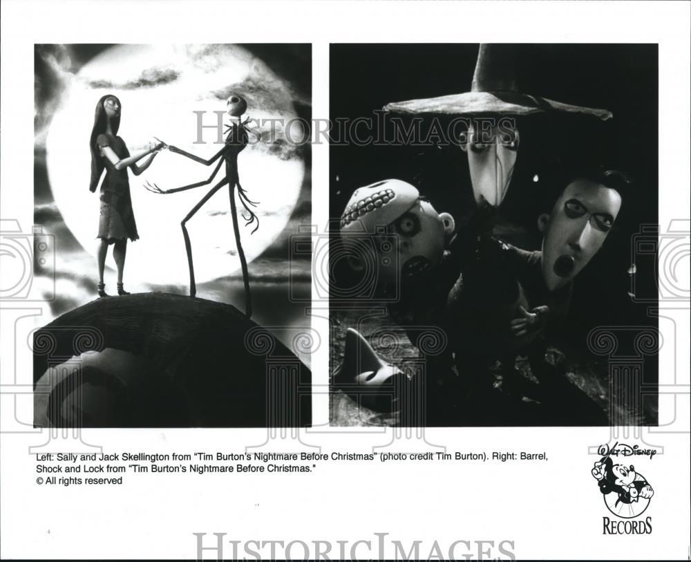 1994 Press Photo Scenes from Tim Burton&#39;s Nightmare Before Christmas - cvp52437 - Historic Images