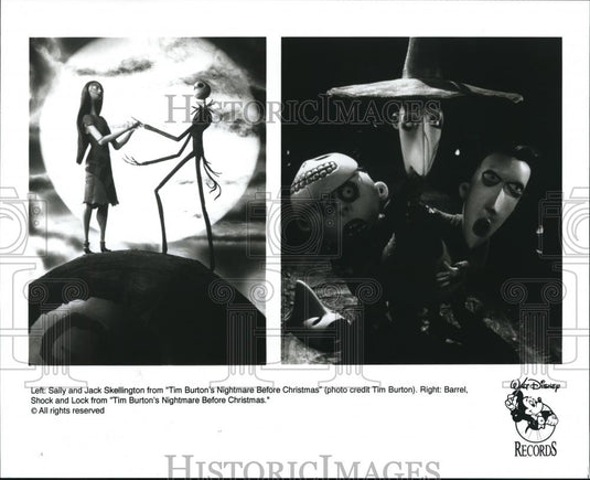1994 Press Photo Scenes from Tim Burton's Nightmare Before Christmas - cvp52437 - Historic Images