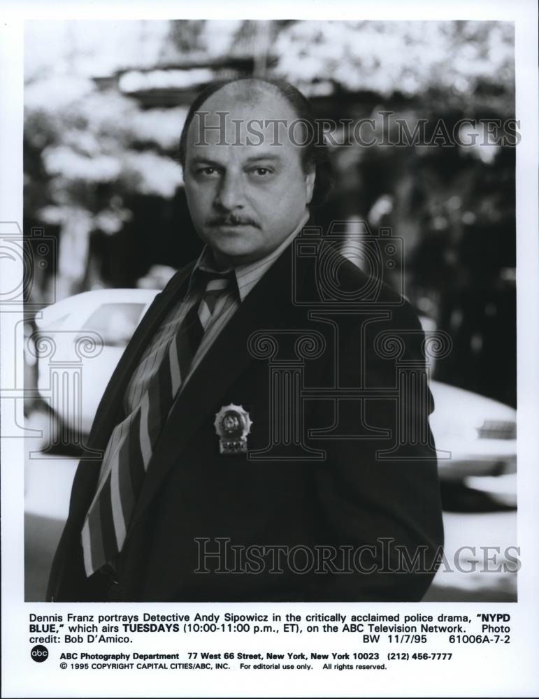 1985 Press Photo Dennis Frantz NYPD Blue - cvp51980 - Historic Images