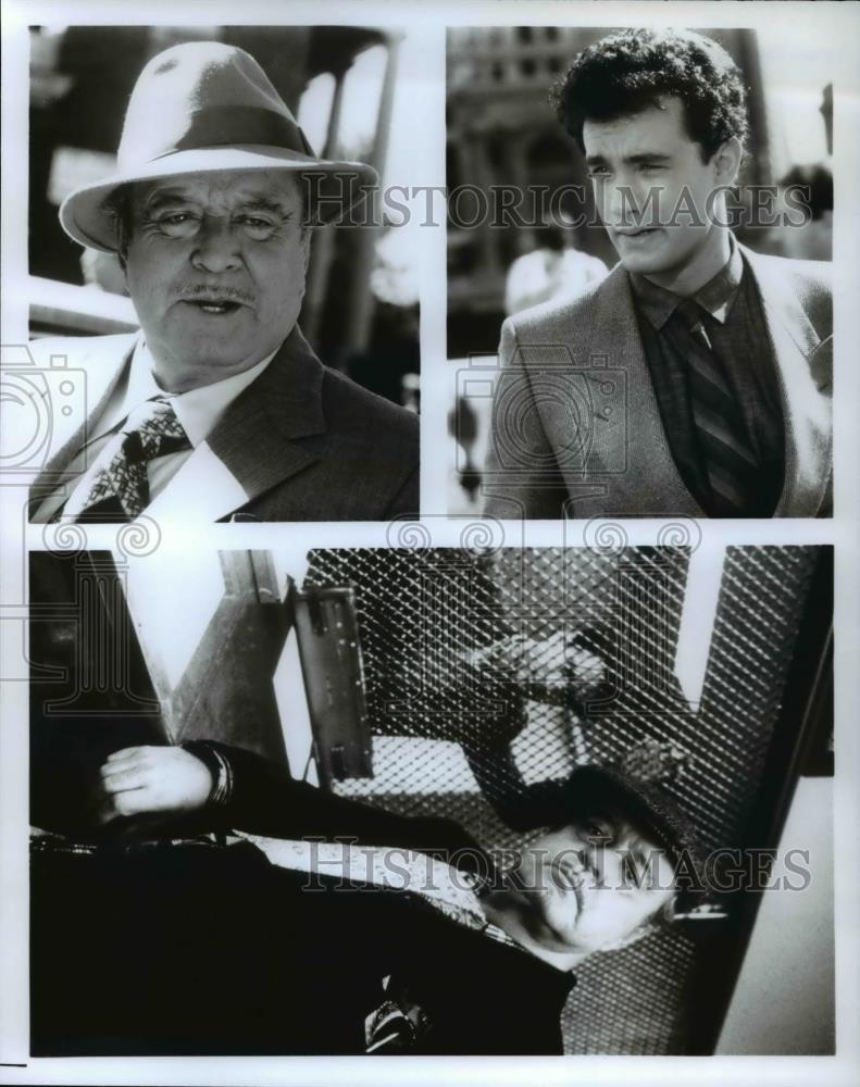 1995 Press Photo Tom Hanks and Jackie Gleason star in Nothing in Common - Historic Images