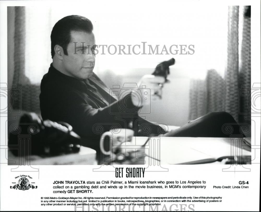 1995 Press Photo John Travolta in "Get Shorty - cvp42945 - Historic Images