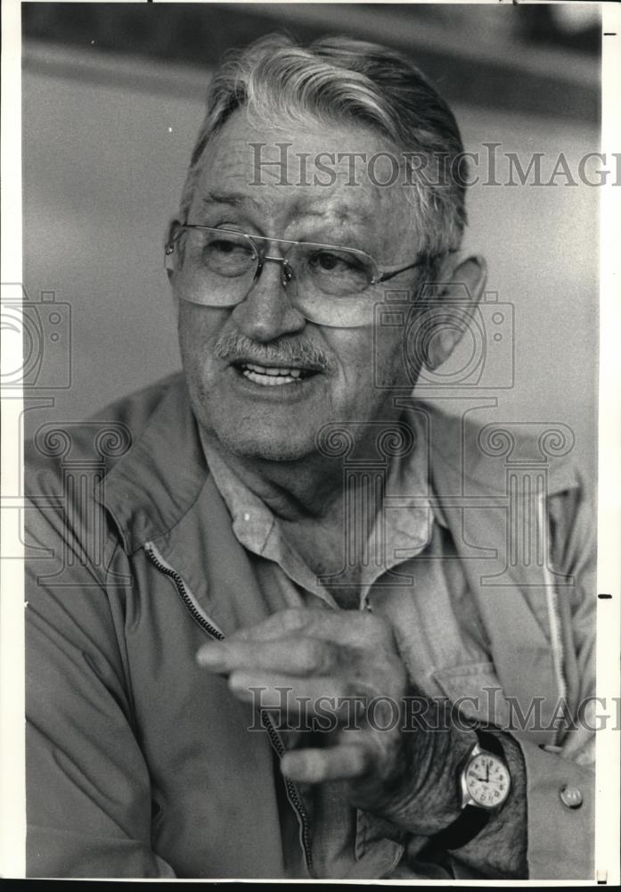 1986 Press Photo Justib Wilson brought Cajun Cuisne to Millions. - Historic Images