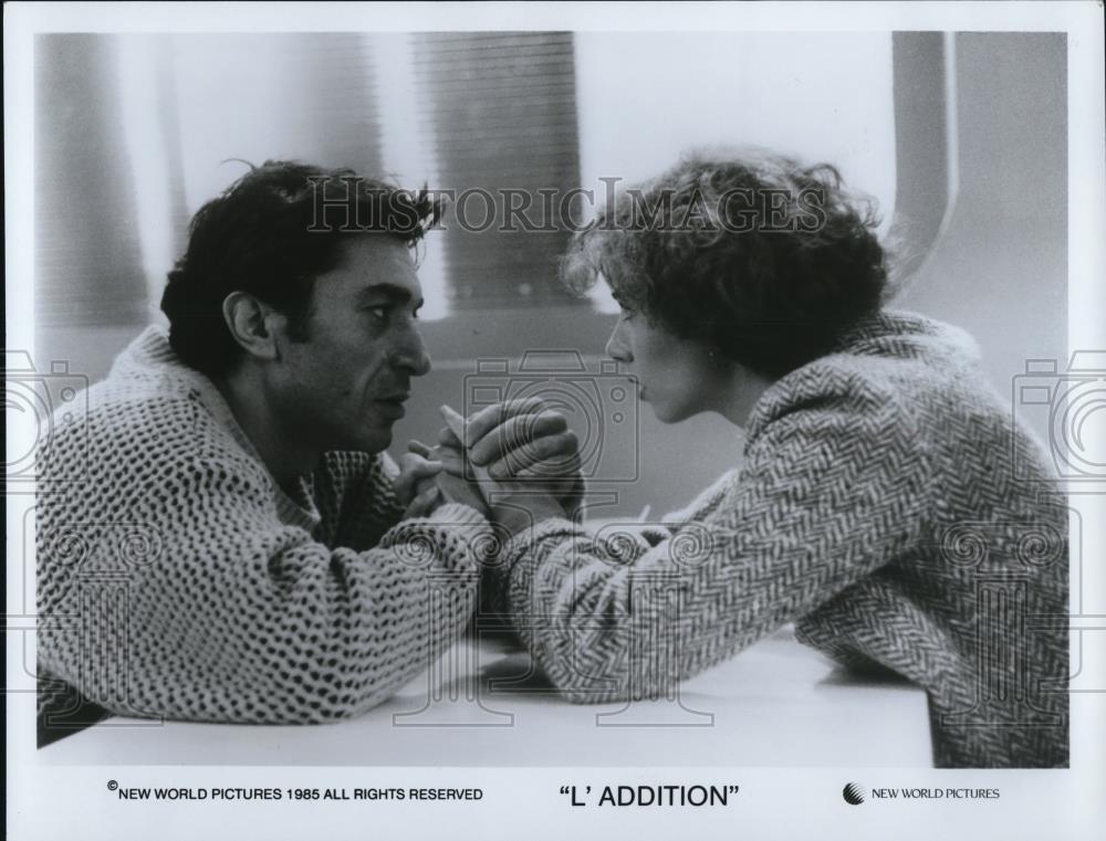 1985 Press Photo Scene from L'Addition - cvp51709 - Historic Images