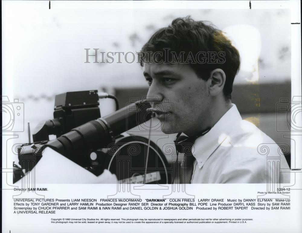 1990 Press Photo Sam Raimi in &quot;Darkman&quot; - cvp46569 - Historic Images