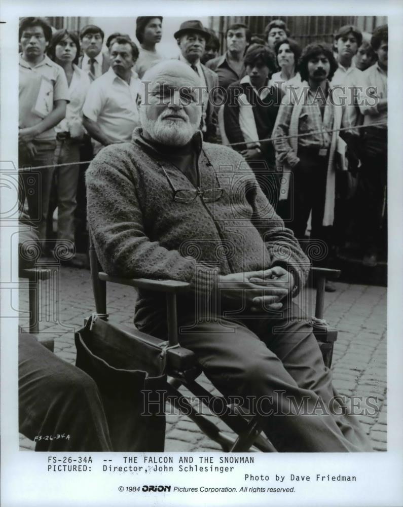 1985 Press Photo John Schlesinger Director of The Falcon & The Snowman - Historic Images