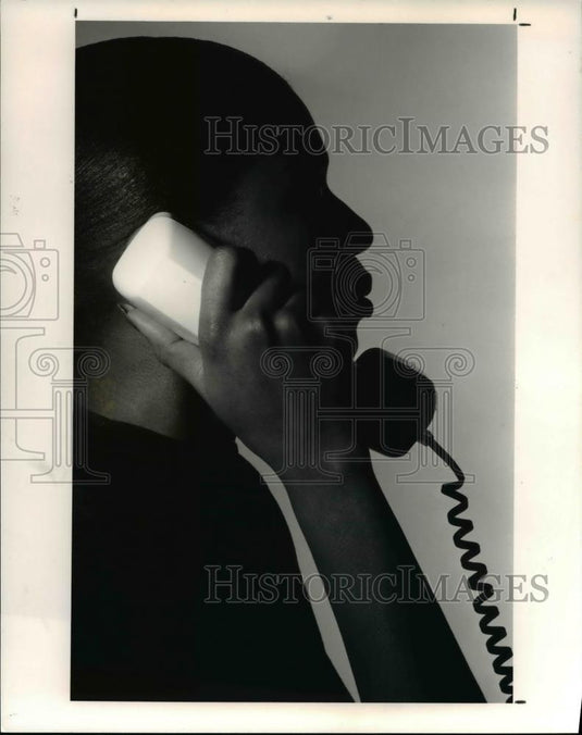 1991 Press Photo Illustration for Crisis Hot-line - Historic Images