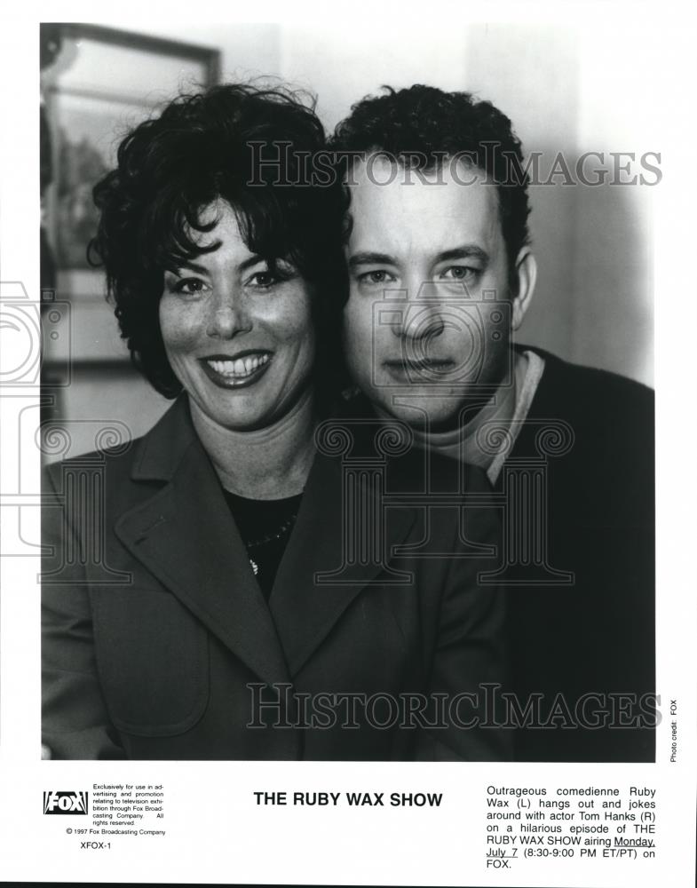 1997 Press Photo Tom Hanks On The Ruby Wax Show Cvp73264 Historic 1997-press-photo-tom-hanks-on-the-ruby-wax-show-cvp73264-historic