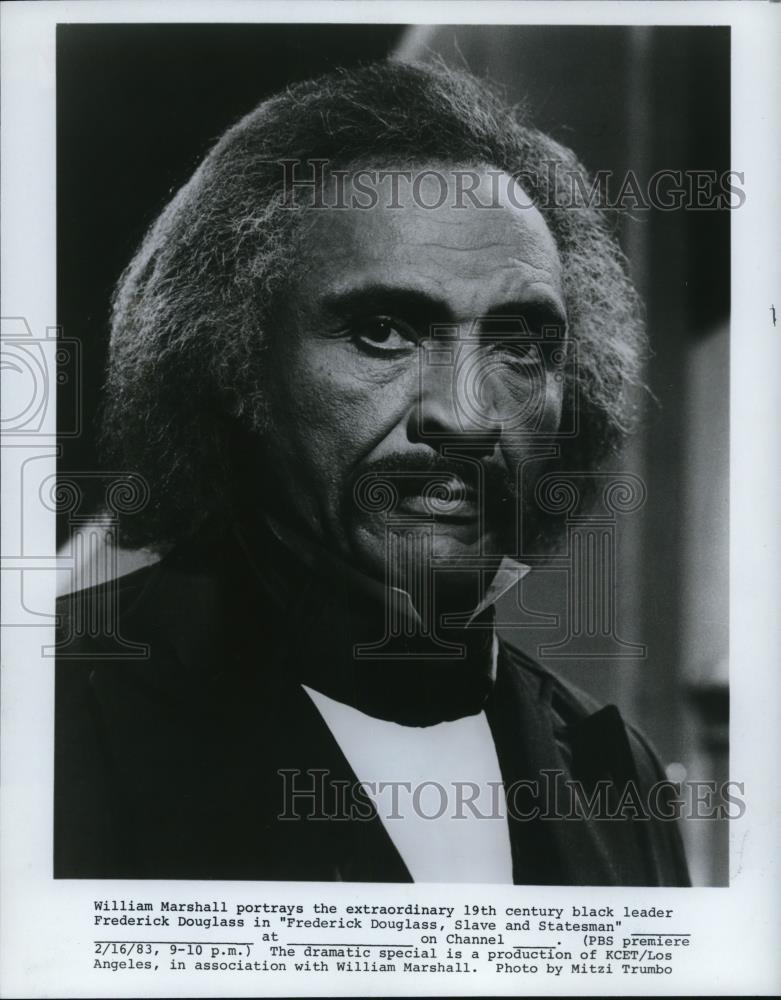 1983 Press Photo William Marshall Actor - Historic Images