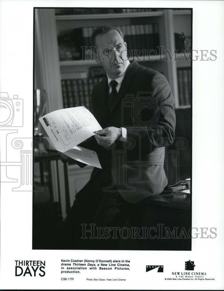 2000 Press Photo Kevin Costner in Thirteen Days - Historic Images