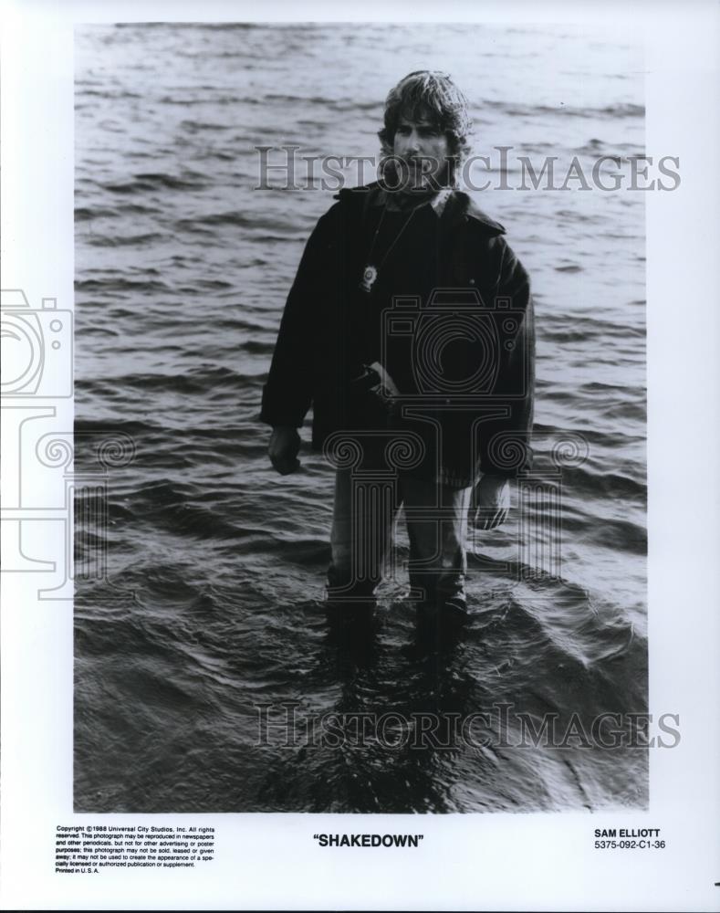 1988 Press Photo Sam Elliott stars in Shakedown - cvp44169 - Historic Images