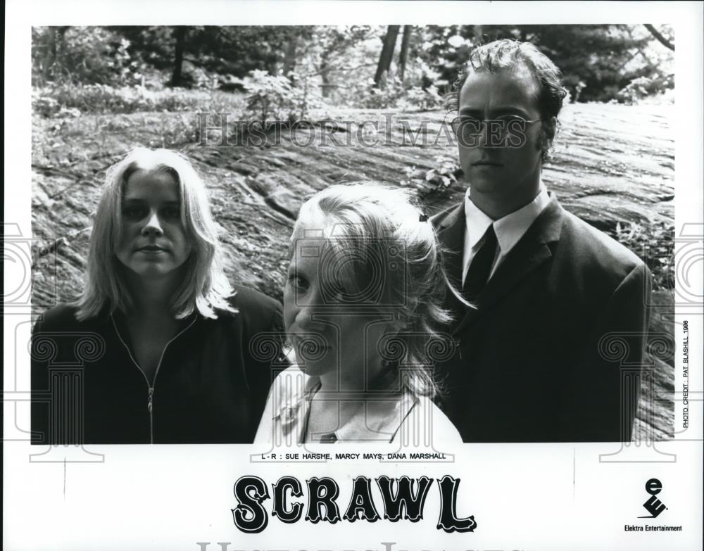 1996 Press Photo Scrawl Sue Harshe Marcy Mays Dana Marshall - cvp53673 - Historic Images