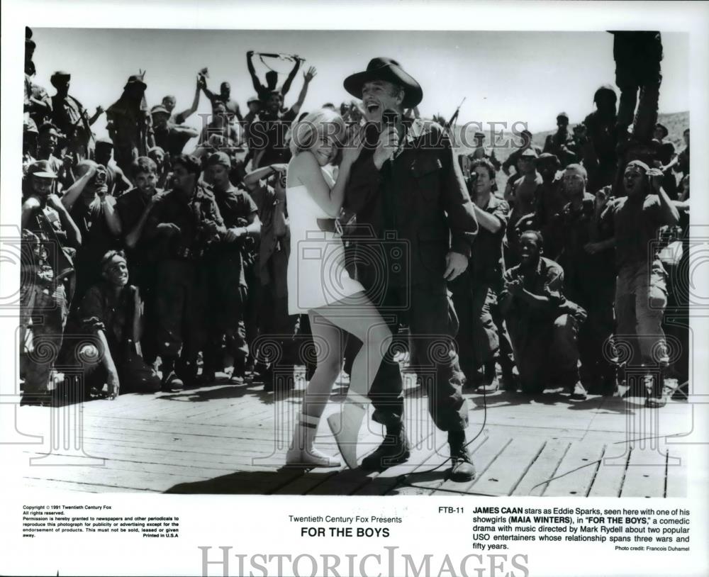 1992 Press Photo James Caan and MaiaWinters star in For the Boys - cvp45730 - Historic Images