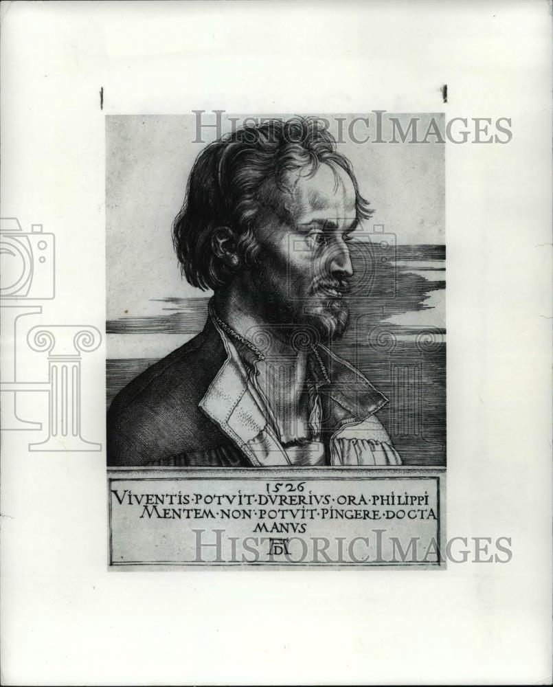 1983 Press Photo Painting of a man by Albrecht Durer - cva59595 - Historic Images