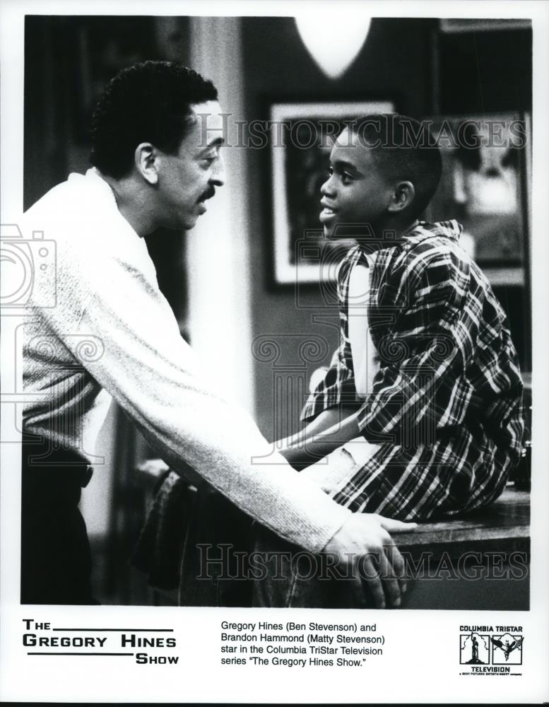 Press Photo Gregory Hines &amp; Brandon Hammond in The Gregory Hines Show - Historic Images