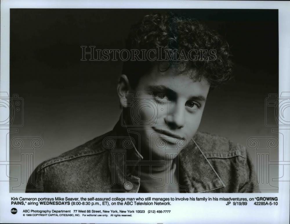 1989 Press Photo Kirk Cameron in Growing Pains - cvp56138 - Historic Images