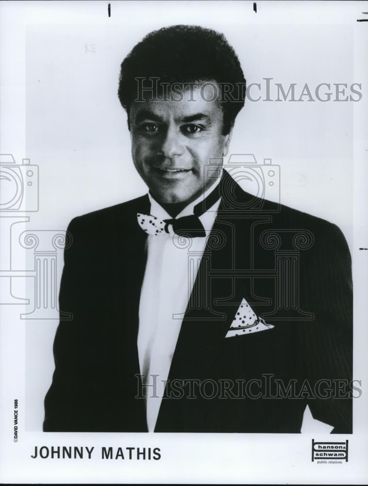 1989 Press Photo Johnny Mathis Easy Listening Singer and Songwriter - cvp49076 - Historic Images