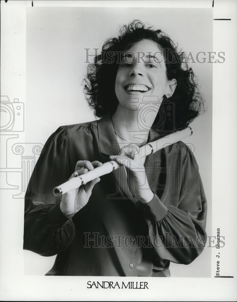 1987 Press Photo Sandra Miller Flutist - cvp48632 - Historic Images