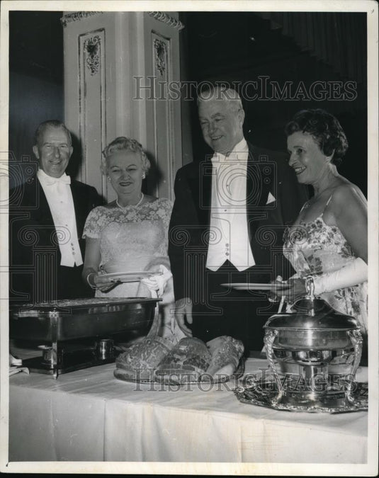 1984 Press Photo Mr & Mrs John Thompson and Mr & Mrs Thomas Palton - Historic Images